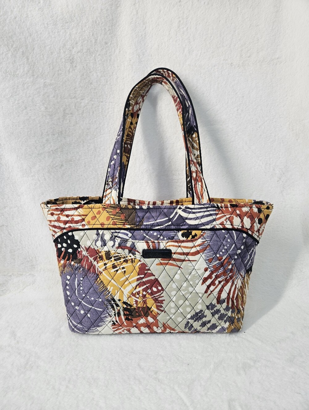 Vera Bradley Painted Feathers Tote Shoulder Bag